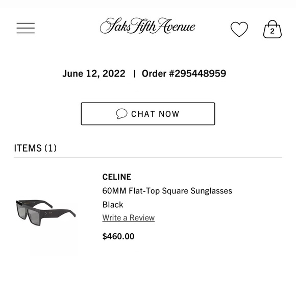 CELINE 60MM Flat-Top Square Sunglasses - Picture 5 of 9